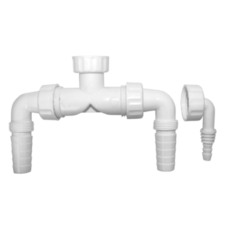 Raccordo Scarico Doppio Lavatrice Asciugatrice 