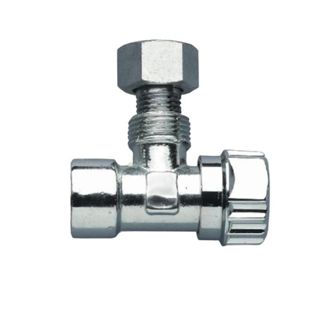 Rubinetto Squadra Cassetta Wc Codolo Cromato Ottone