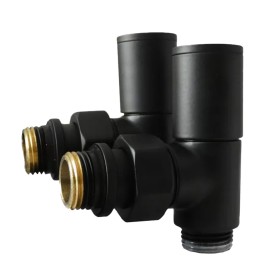 Coppia Valvole Nero Termoarredo 1/2