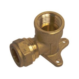 Raccordo Gomito Teflon Flangia Tubo Rame 1 Busta 5 Pezzi 