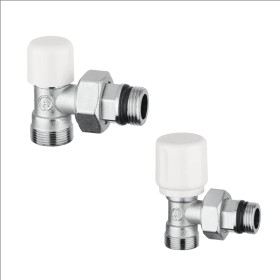 Valvola Detentori Squadra Testina Bianca Cromato