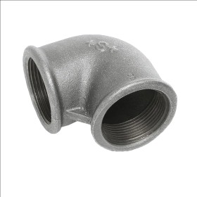 Raccordo Gomito Zincato FF Zincato 90 Gradi 1 Busta 5 Pezzi