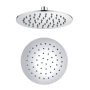 Soffione Doccia Tondo Acciaio Pioggia Anticalcare 