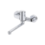 Miscelatore Lavello Parete Cromato Ottone Serie Timeless