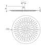 Soffione Doccia Tondo D20 Acciaio Lux 1 Getto Acciaio Inox Anticalcare Low Round