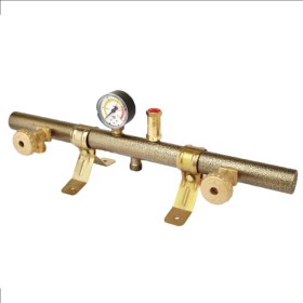 Centralina Tubolare 2 Attacchi Valvola Manometro