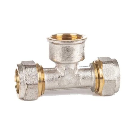 Raccordo Multistrato Tee Filettatura Femmina Ad Avvitare 