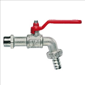 Rubinetto Portagomma Con Leva Di Plastica Eco 1/2 Per 3/4